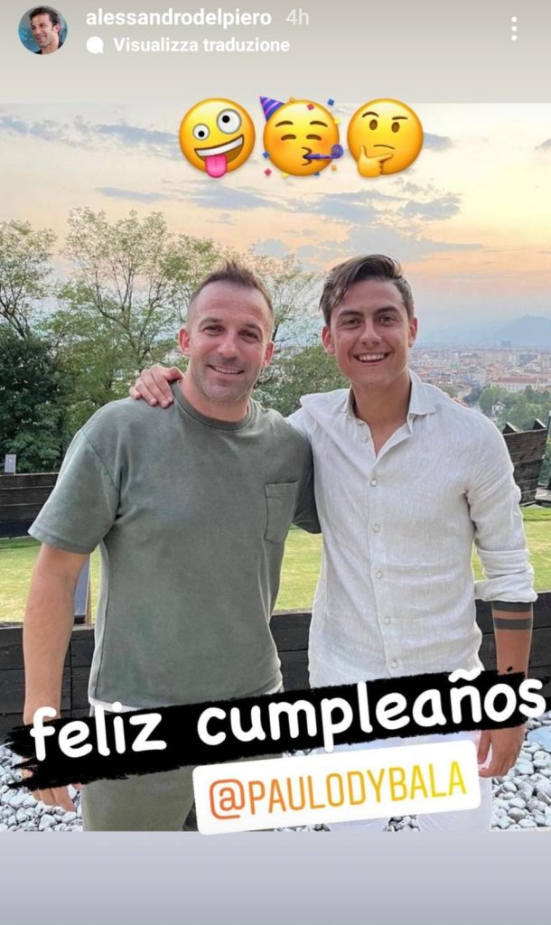 Del Piero fa gli auguri a Dybala: il messaggio dell'ex capitano - FOTO 39 del piero dybala