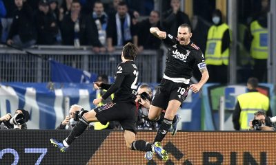 esultanza bonucci pellegrini juventus