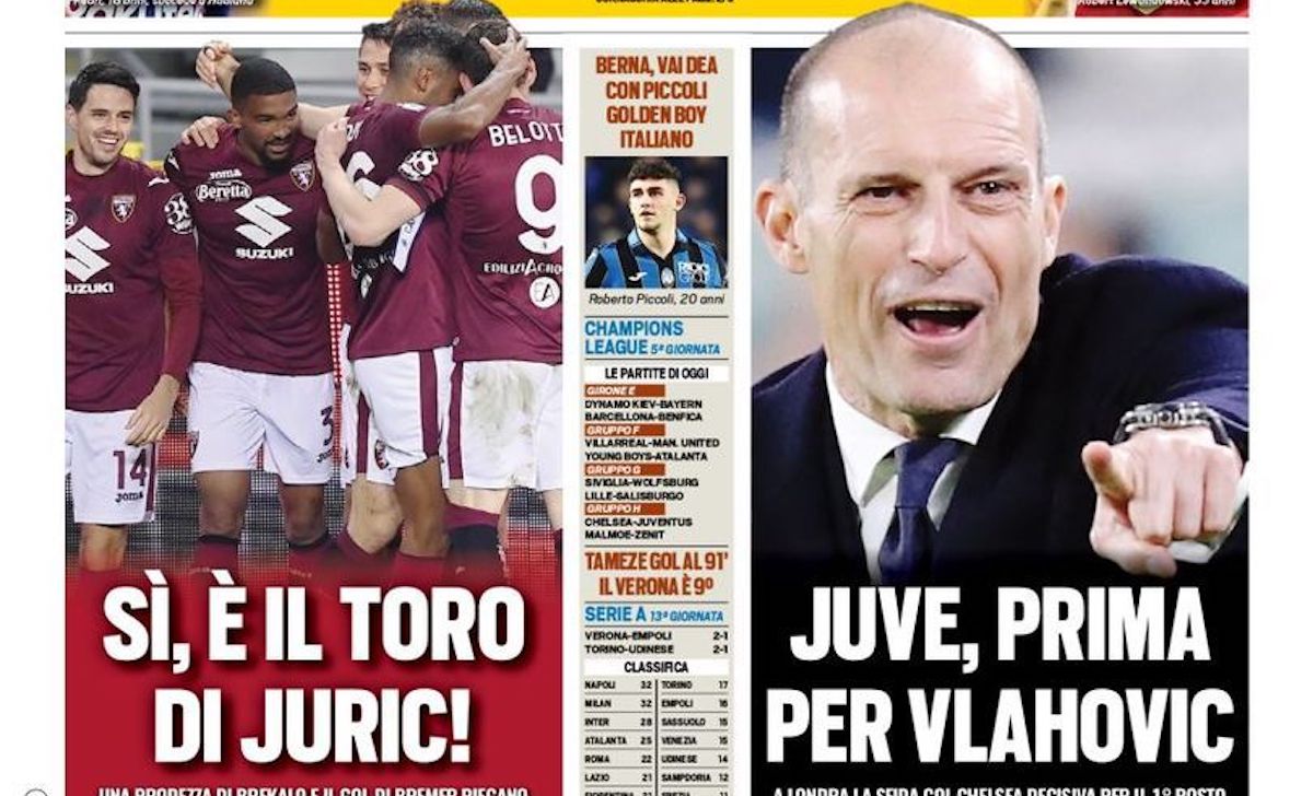 Rassegna stampa Juve: prime pagine quotidiani sportivi - 23 novembre 2021 42 tuttosport 12