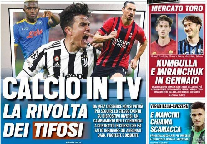 Rassegna stampa Juve: prime pagine quotidiani sportivi - 10 novembre 2021 42 tuttosport 2021 11 10 618b03932551e 1