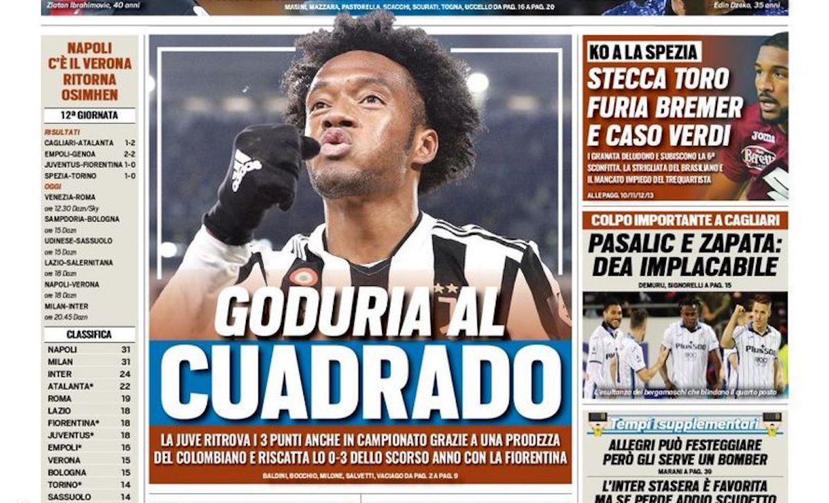Rassegna stampa Juve: prime pagine quotidiani sportivi - 7 novembre 2021 42 tuttosport 4