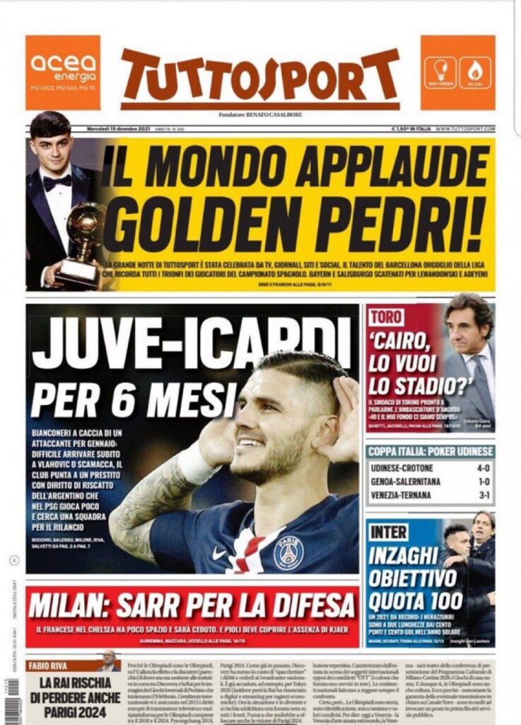 Rassegna stampa Juve: prime pagine quotidiani sportivi - 15 dicembre 2021 45 WhatsApp Image 2021 12 15 at 07.44.32