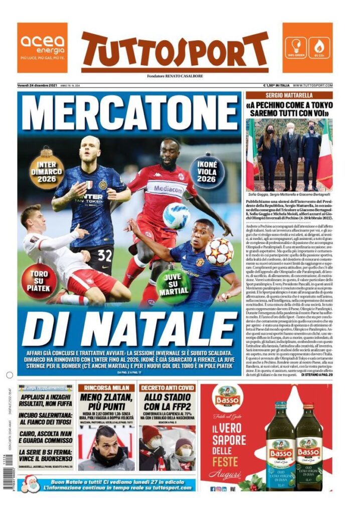 Rassegna stampa Juve: prime pagine quotidiani sportivi - 24 dicembre 2021 45 WhatsApp Image 2021 12 24 at 07.56.55