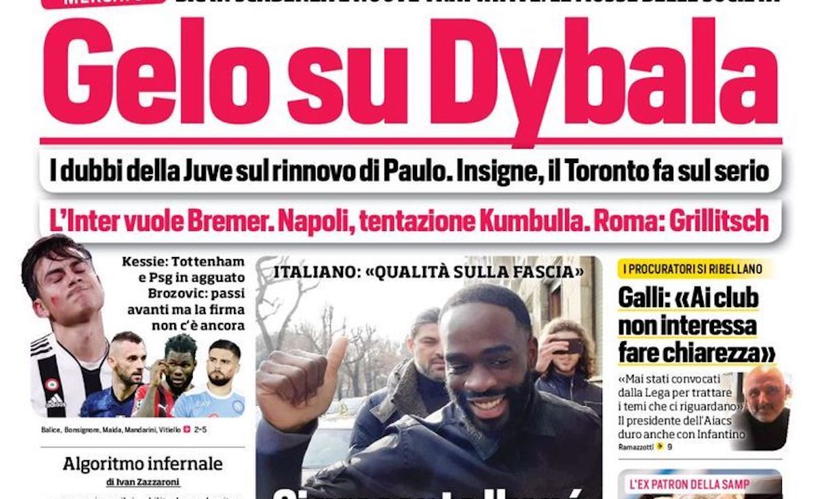 Rassegna stampa Juve: prime pagine quotidiani sportivi - 24 dicembre 2021 42 corriere dello sport 2