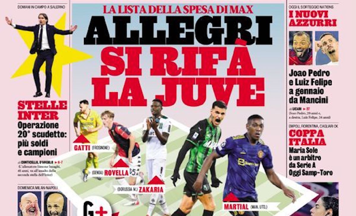 Rassegna stampa Juve: prime pagine quotidiani sportivi - 16 dicembre 2021 42 la gazzetta dello sport 2