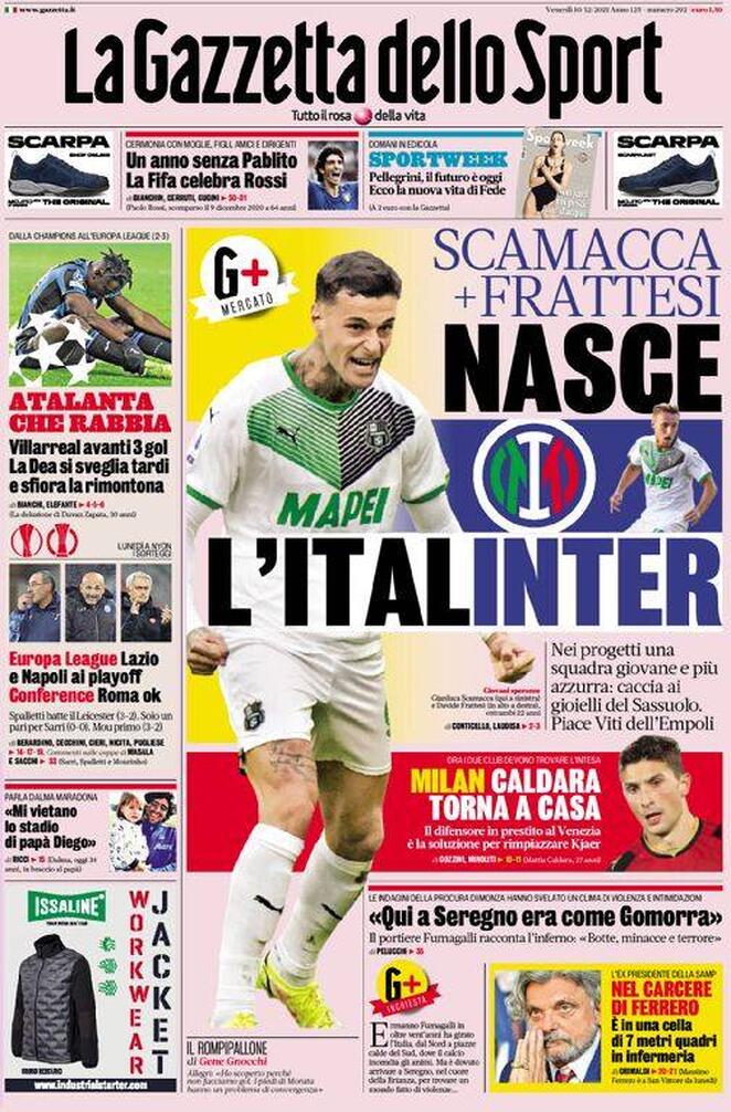 Rassegna stampa Juve: prime pagine quotidiani sportivi - 10 dicembre 2021 45 la gazzetta dello sport 2021 12 10 61b29689426b2