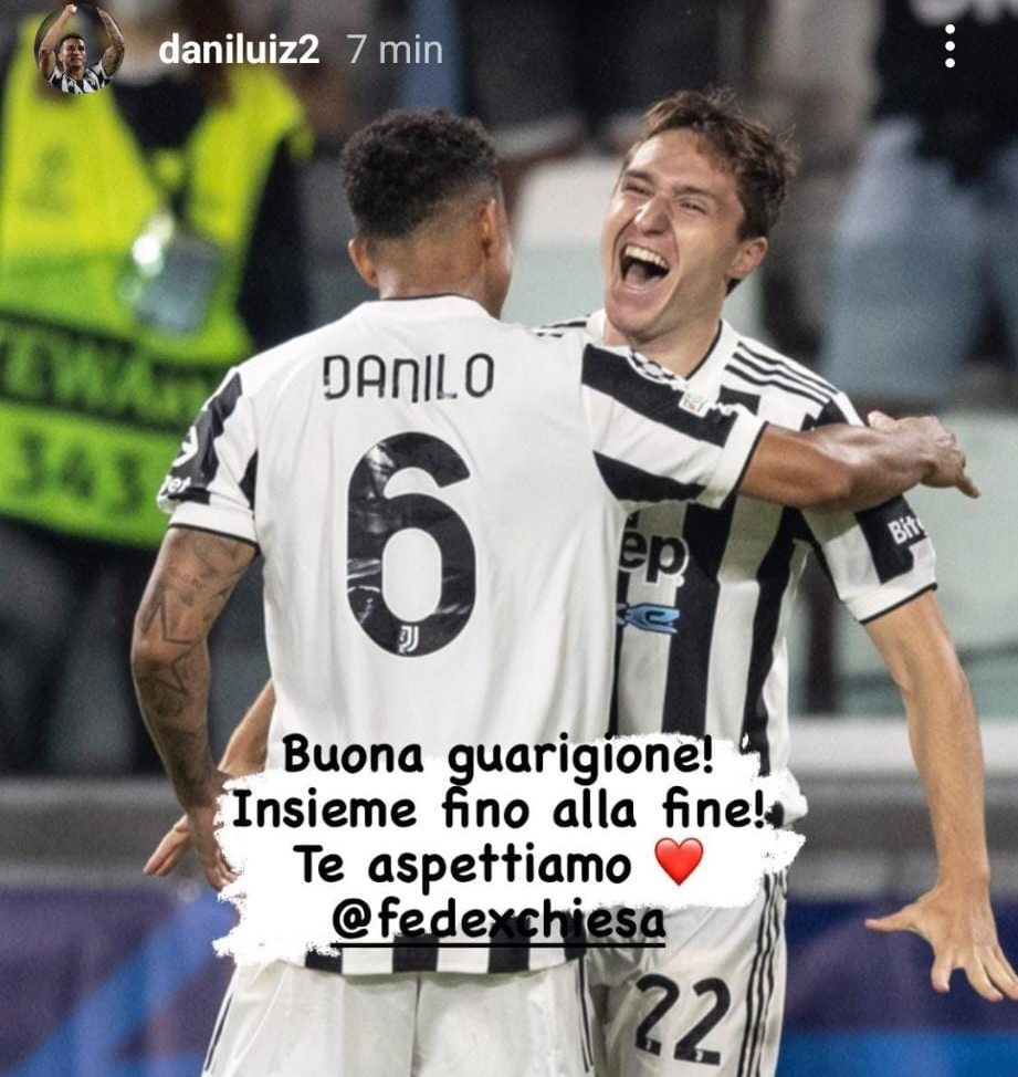 Danilo scrive a Chiesa: «Ti aspettiamo!» - FOTO 37 57846def 10a0 4372 aec0 e1d431d8e255