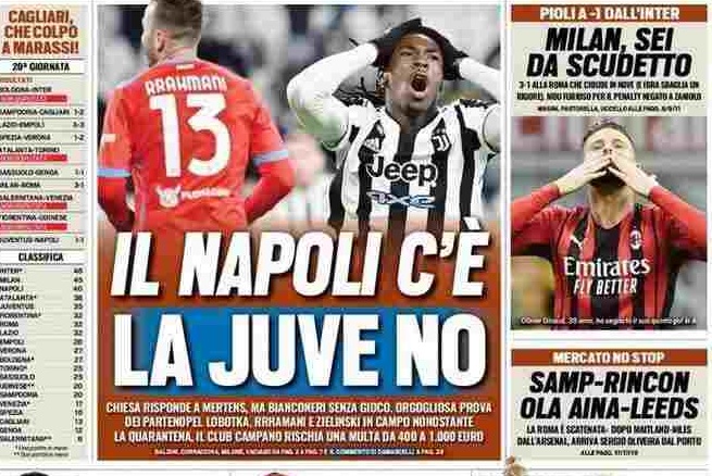 Rassegna stampa Juve: prime pagine quotidiani sportivi - 7 gennaio 2022 36 Tuttosport pp