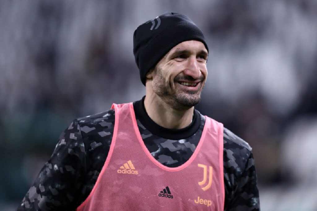 Giorgio Chiellini of Juventus Fc looks on during the Serie