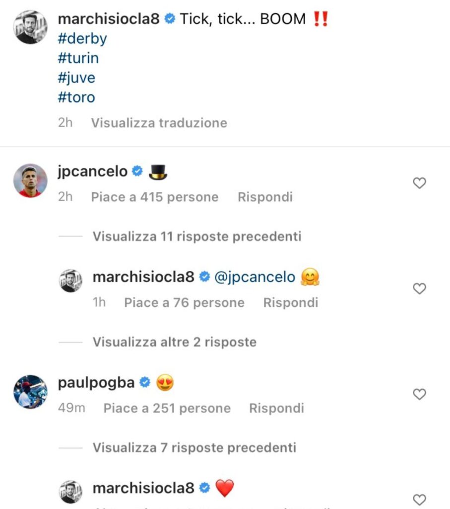 Marchisio in clima Derby: spunta il commento di Pogba - FOTO 37 FL5B6c7X0AI1EXU