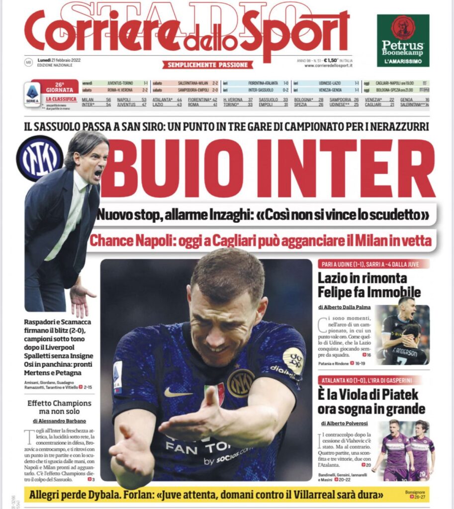Rassegna stampa Juve: prime pagine quotidiani sportivi - 21 febbraio 2022 38 b68a66c5 85a3 46ae ae60 5fdbdf1f64e7
