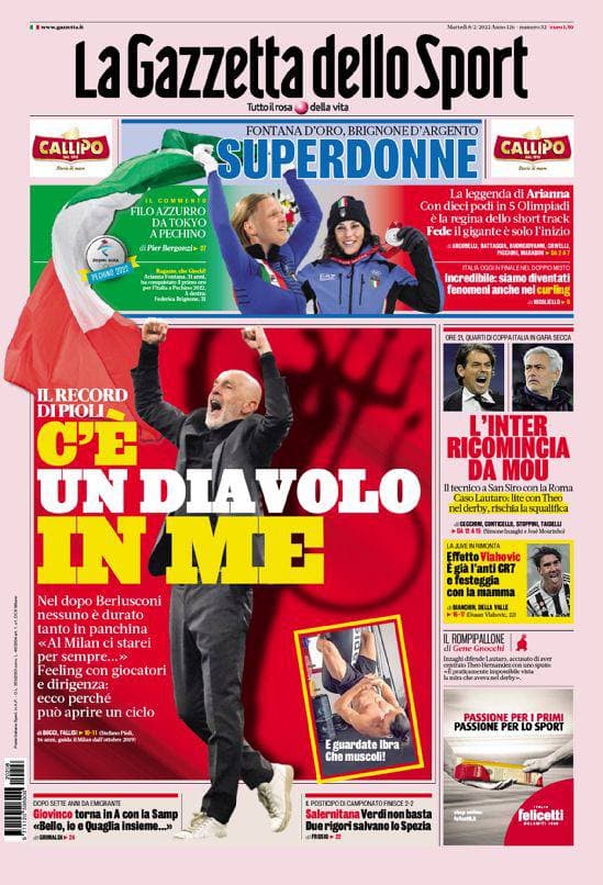 Rassegna stampa Juve: prime pagine quotidiani sportivi - 8 febbraio 2022 39 photo 2022 02 08 06 45 00
