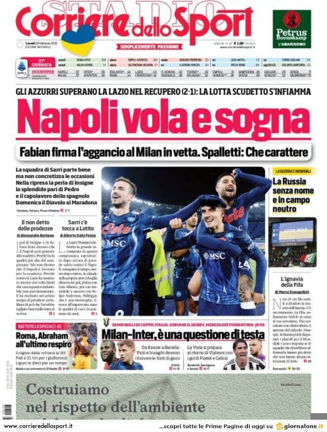 Rassegna stampa Juve: prime pagine quotidiani sportivi - 28 febbraio 2022 39 photo 2022 02 28 08 00 12
