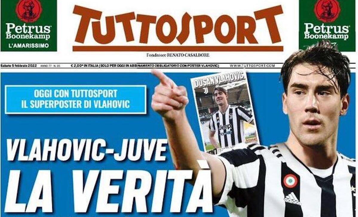 Rassegna stampa Juve: prime pagine quotidiani sportivi - 5 febbraio 2022 36 tuttosport 5 febbraio 2022 1 e1644018159869