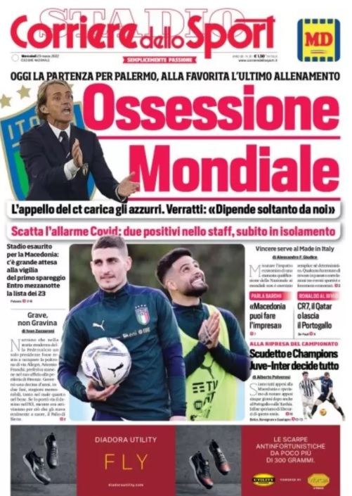 Rassegna stampa Juve: prime pagine quotidiani sportivi - 23 marzo 2022 37 Corriere dello Sport 2