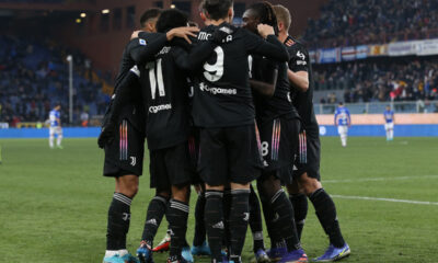 Sampdoria Juve esultanza