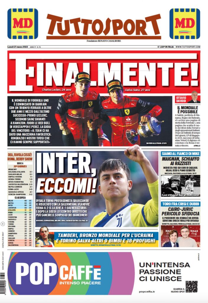 Rassegna stampa Juve: prime pagine quotidiani sportivi - 21 marzo 2022 37 WhatsApp Image 2022 03 21 at 00.31.17