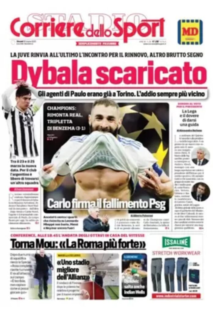 Rassegna stampa Juve: prime pagine quotidiani sportivi - 10 marzo 2022 37 corriere dello sport 002306818 2