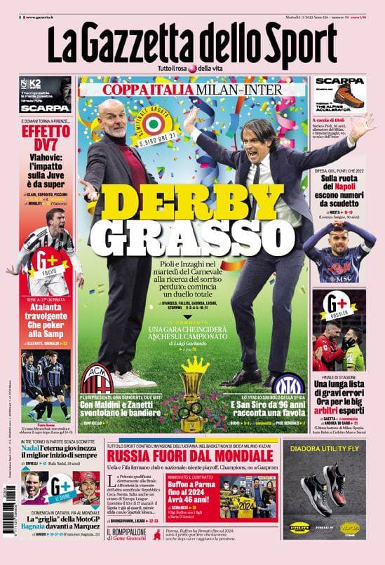 Rassegna stampa Juve: prime pagine quotidiani sportivi - 1 marzo 2022 38 photo 2022 03 01 07 57 41