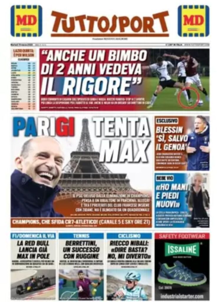 Rassegna stampa Juve: prime pagine quotidiani sportivi - 15 marzo 2022 37 tuttosport 002132887