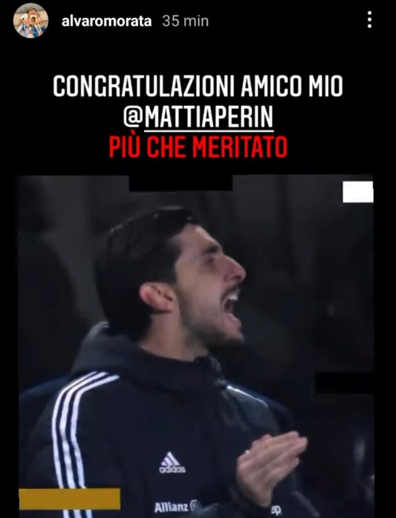 Rinnovo Perin: Morata scrive al compagno dopo l'ufficialità - FOTO 37 116bccc8 3350 4422 be86 8d112fc1a5ad 1