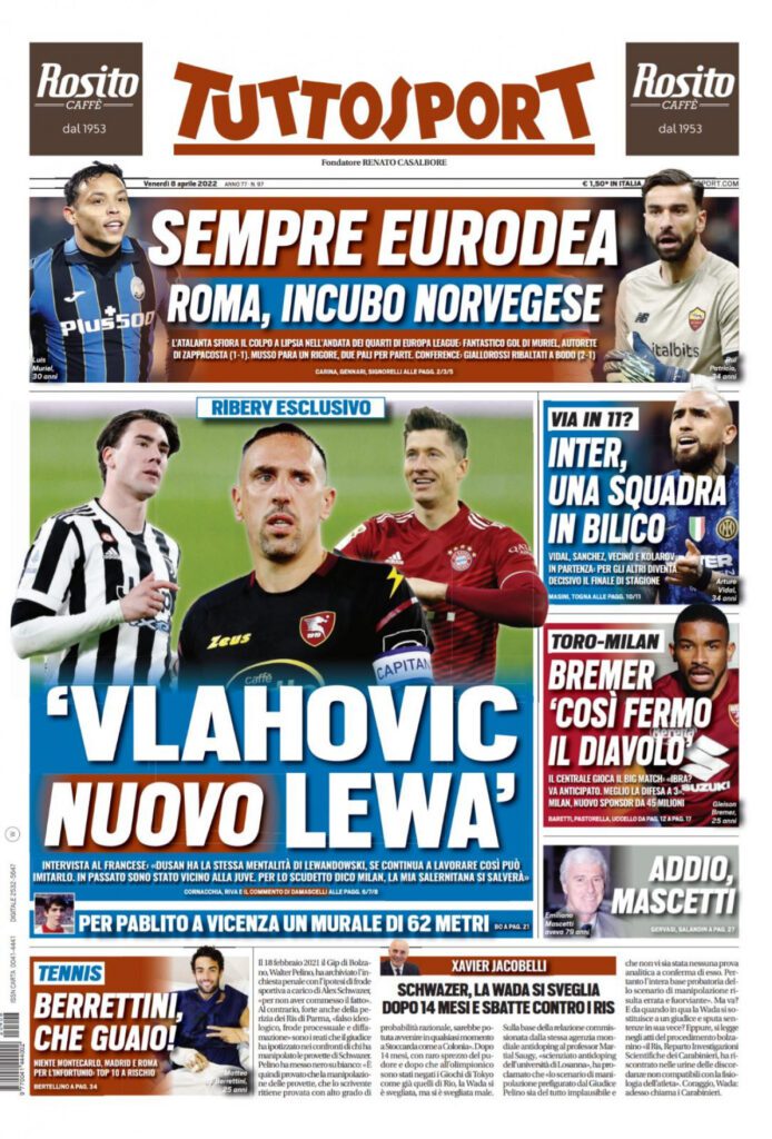 Rassegna stampa Juve: prime pagine quotidiani sportivi - 8 aprile 2022 37 IMG 0561