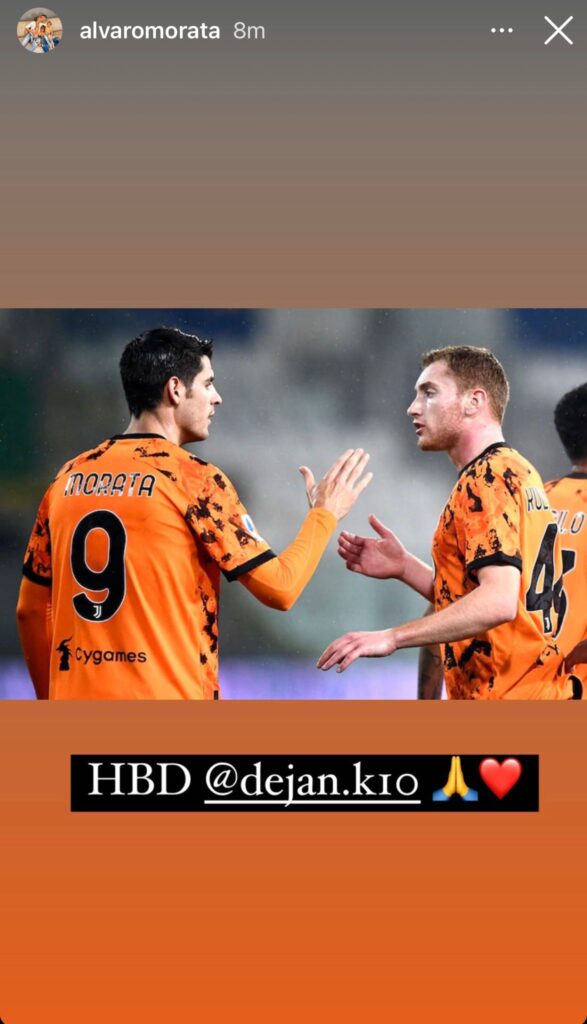 Morata scrive a Kulusevski: il messaggio di auguri dello spagnolo - FOTO 37 Morata Kulusevski