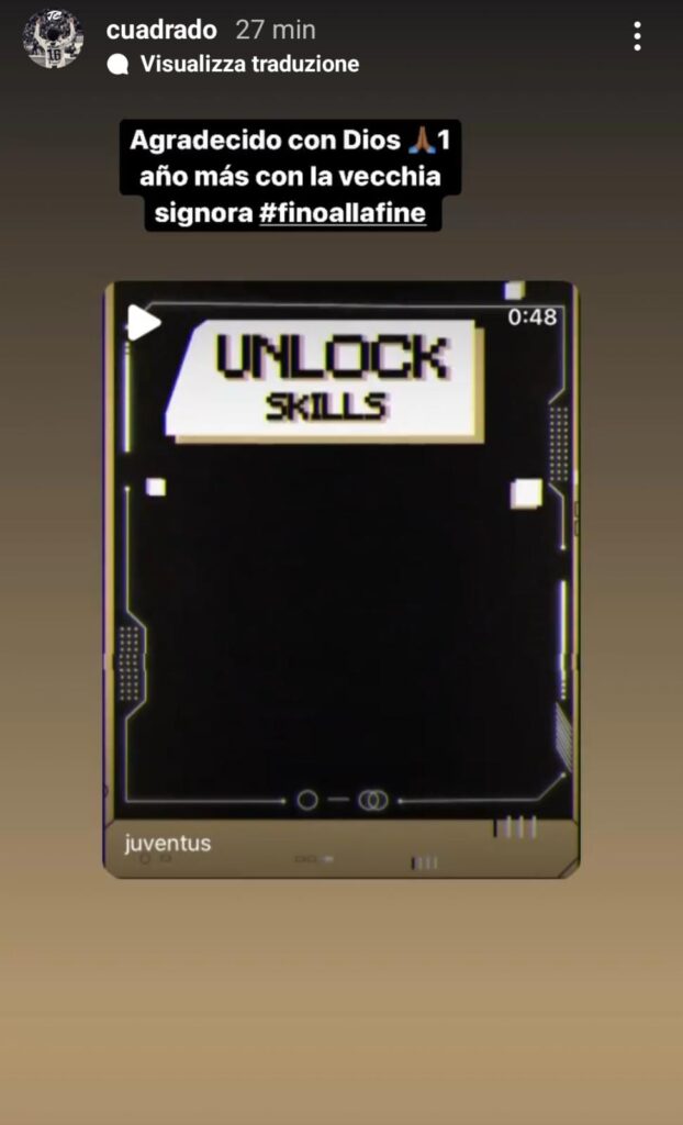 Cuadrado scrive ai tifosi: lo ha detto dopo il rinnovo con la Juventus - FOTO 37 a6525f47 3e77 4f45 9cf1 c41ef1ae765d