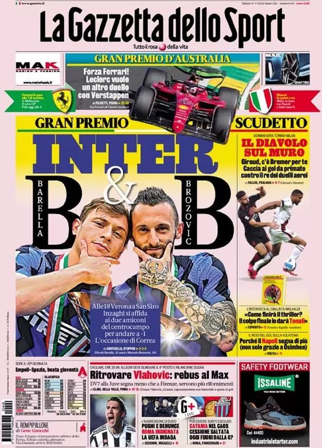 Rassegna stampa Juve: prime pagine quotidiani sportivi - 9 aprile 2022 38 photo 2022 04 09 07 54 19