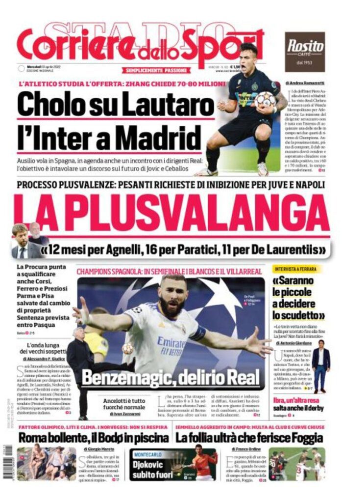 Rassegna stampa Juve: prime pagine quotidiani sportivi - 13 aprile 2022 39 photo 2022 04 13 07 55 19