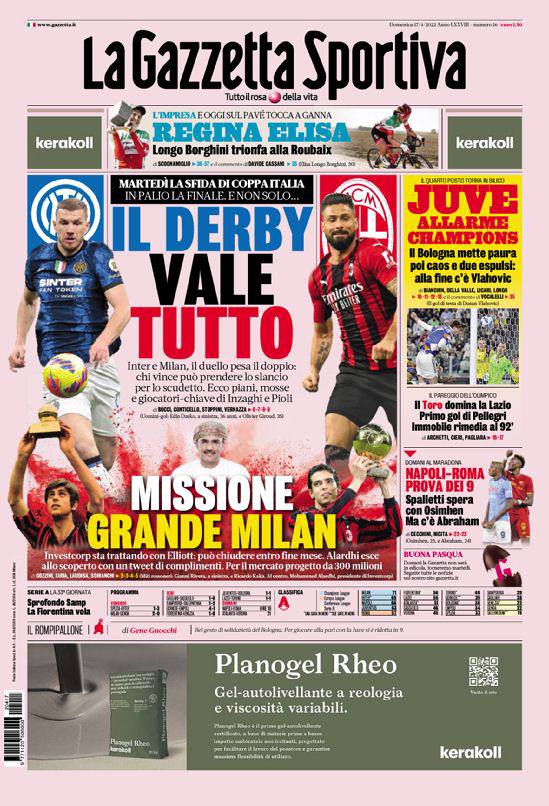 Rassegna stampa Juve: prime pagine quotidiani sportivi - 17 aprile 2022 39 photo 2022 04 17 07 57 37 2