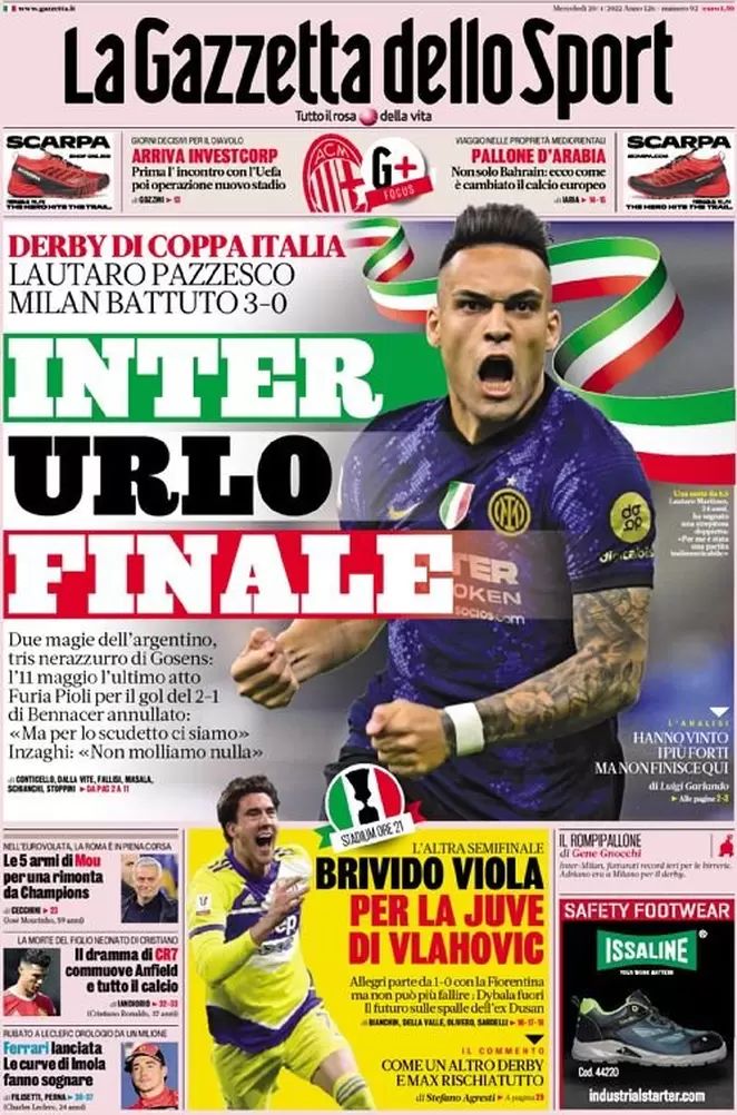 Rassegna stampa Juve: prime pagine quotidiani sportivi - 20 aprile 2022 39 photo 2022 04 20 07 56 39