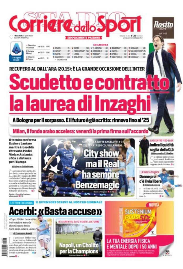 Rassegna stampa Juve: prime pagine quotidiani sportivi - 27 aprile 2022 39 photo 2022 04 27 07 39 03