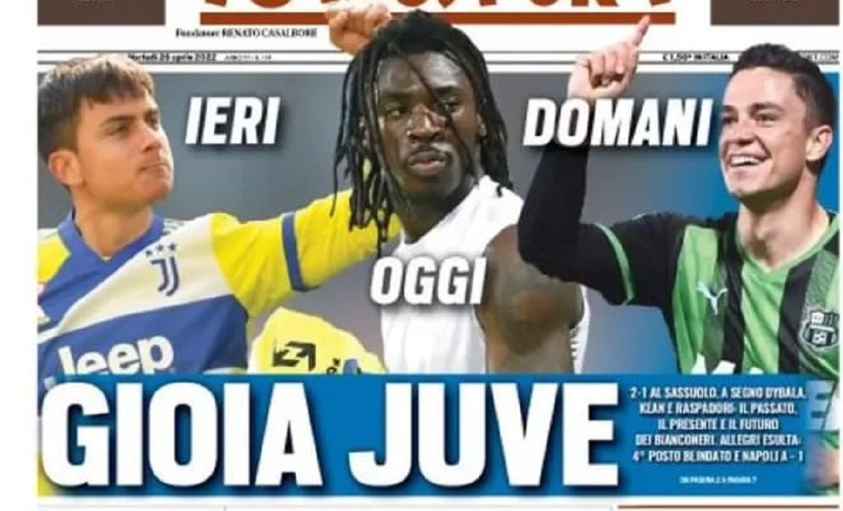 Rassegna stampa Juve: prime pagine quotidiani sportivi - 26 aprile 2022 36 tuttosport 1
