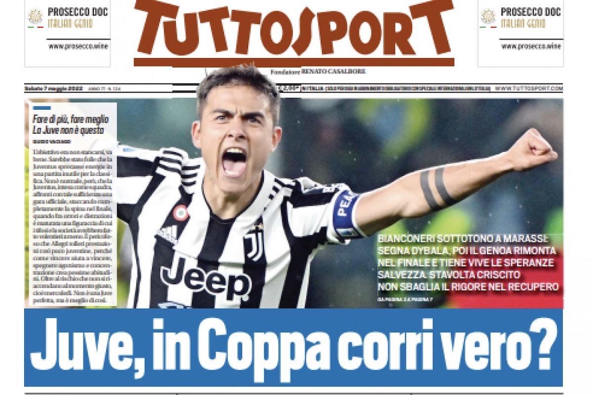 Rassegna stampa Juve: prime pagine quotidiani sportivi - 7 maggio 2022 36 IMG 1211