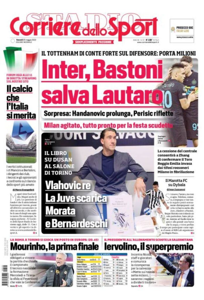 Rassegna stampa Juve: prime pagine quotidiani sportivi - 20 maggio 2022 39 photo 2022 05 20 07 56 31