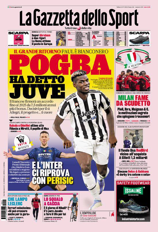 Rassegna stampa Juve: prime pagine quotidiani sportivi - 21 maggio 2022 39 photo 2022 05 21 07 56 09