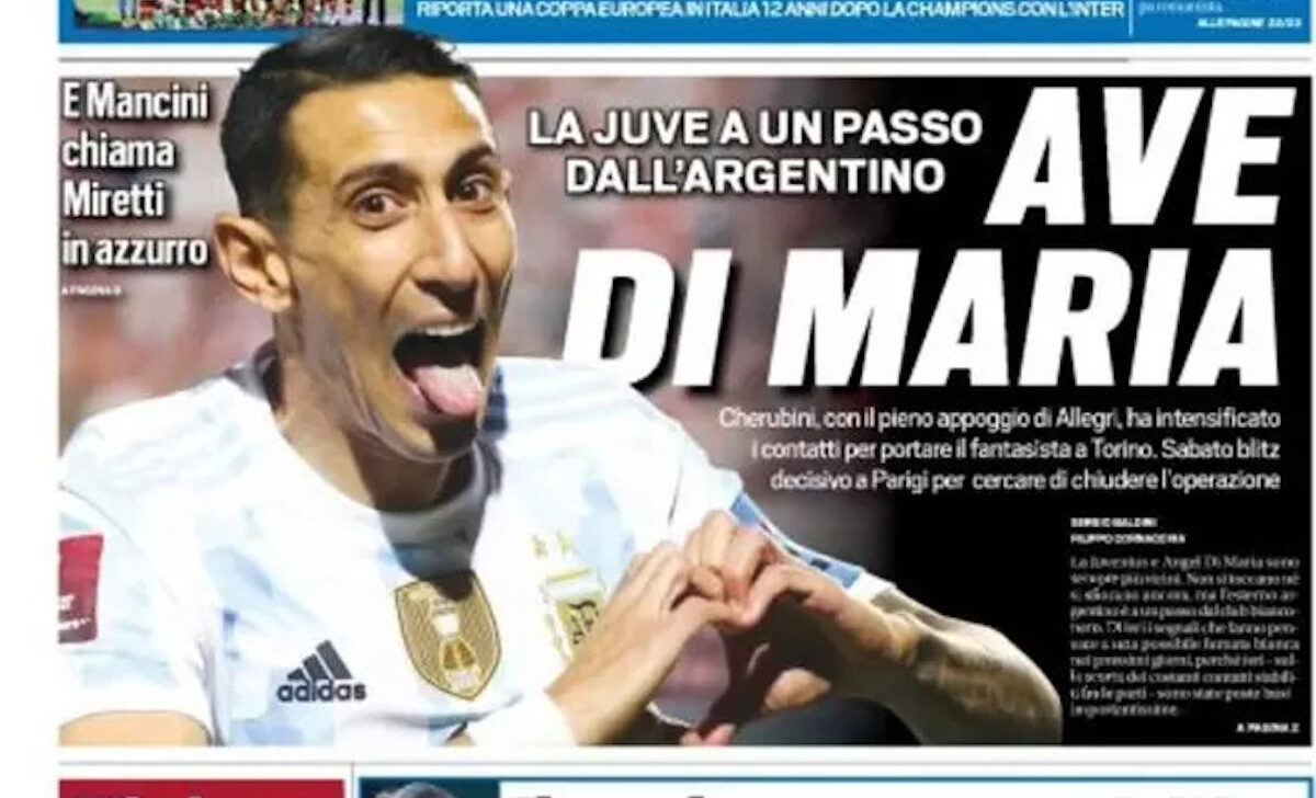 Rassegna stampa Juve: prime pagine quotidiani sportivi - 26 maggio 2022 36 tuttosport 002302448 1 e1653517605336