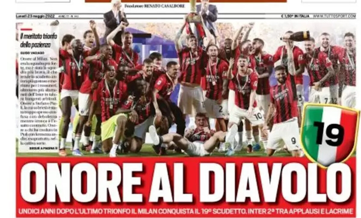 Rassegna stampa Juve: prime pagine quotidiani sportivi - 23 maggio 2022 36 tuttosport 003301794 1 e1653259162863