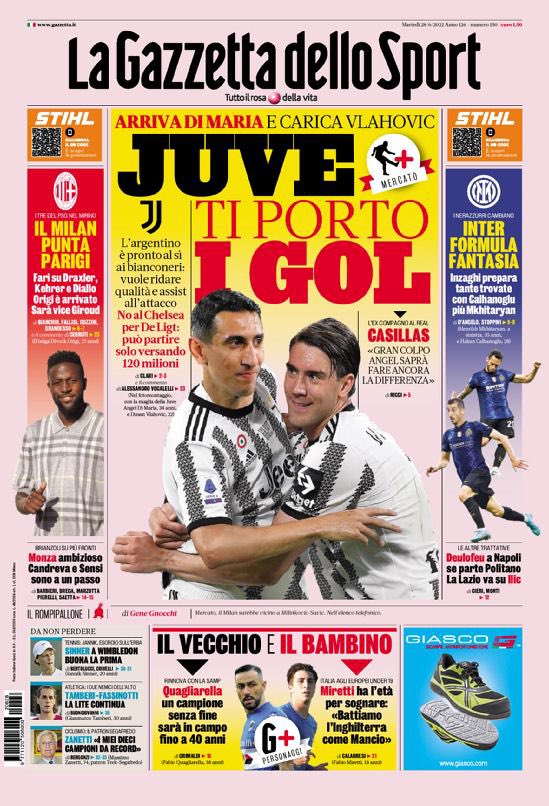 Rassegna stampa Juve: prime pagine quotidiani sportivi - 28 giugno 2022 38 4BC92395 624B 48F6 9D94 3E1F52C2C863