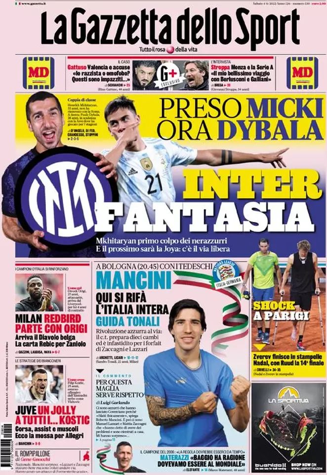 Rassegna stampa Juve: prime pagine quotidiani sportivi - 4 giugno 2022 38 photo 2022 06 04 07 51 30