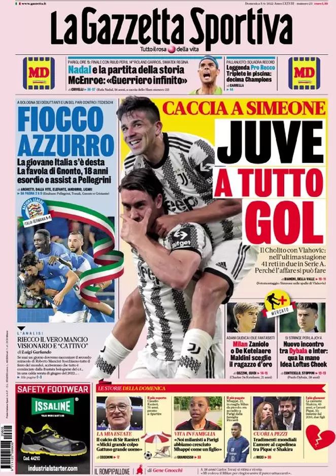 Rassegna stampa Juve: prime pagine quotidiani sportivi - 5 giugno 2022 38 photo 2022 06 05 07 48 46