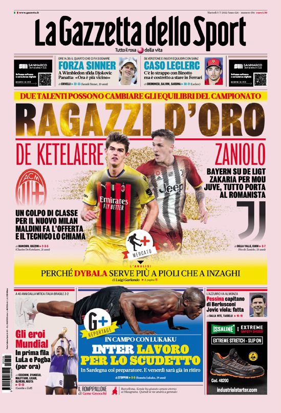 Rassegna stampa Juve: prime pagine quotidiani sportivi - 5 luglio 2022 38 10DC0037 1A02 4757 89EF 4E6602000888