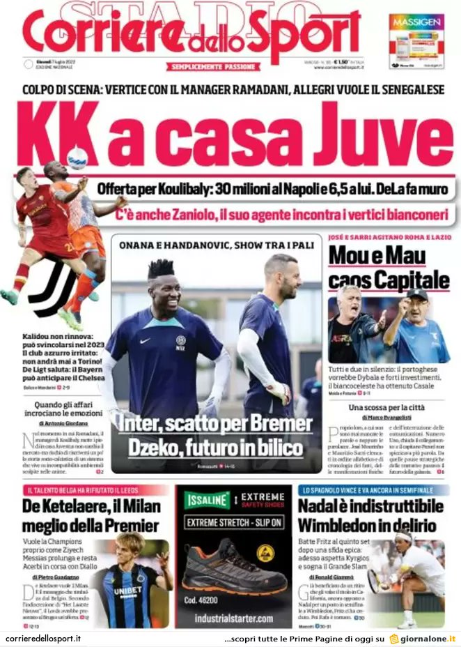 Rassegna stampa Juve: prime pagine quotidiani sportivi - 7 luglio 2022 37 3EBC510E B998 48F6 96B6 934AE57B782C