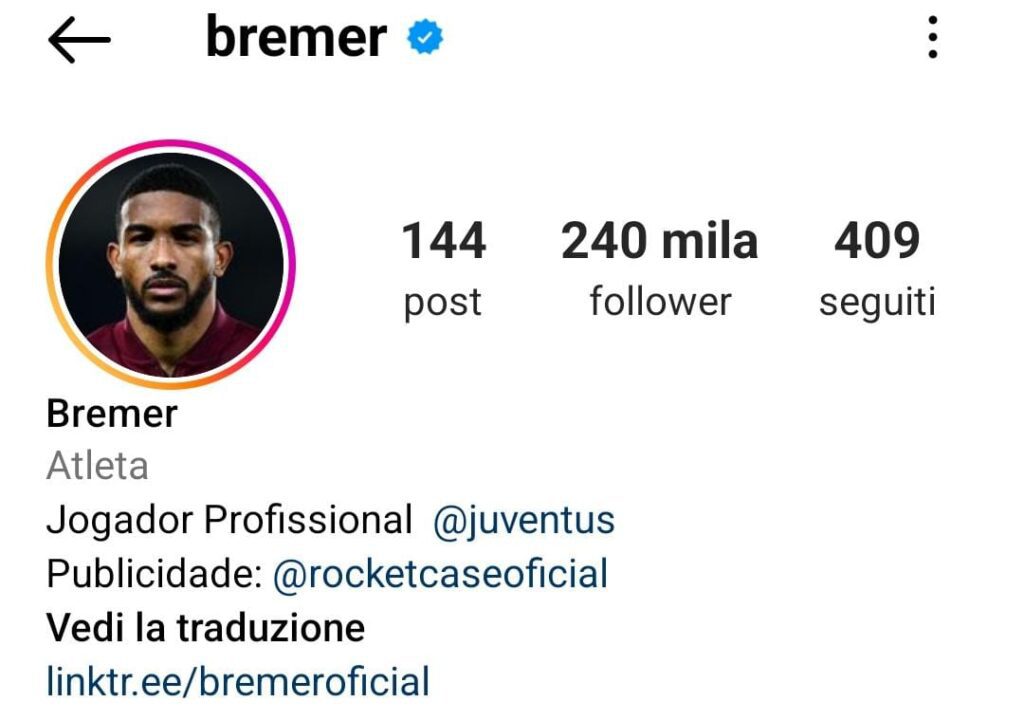 Bremer Juve, ufficialità a un passo. E sui social spunta un indizio - FOTO 37 Bremer 1