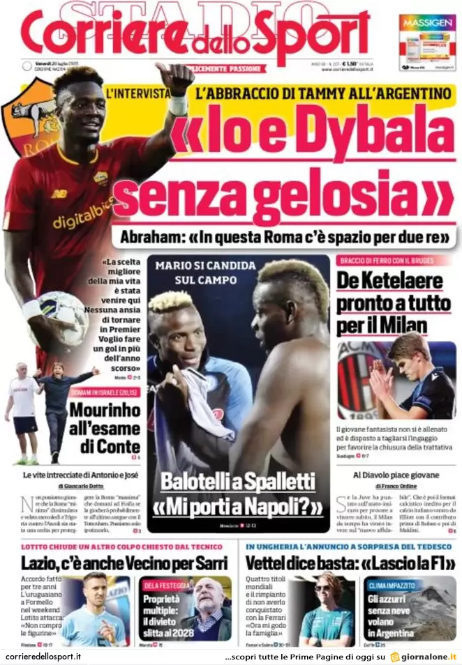 Rassegna stampa Juve: prime pagine quotidiani sportivi - 29 luglio 2022 37 Corriere dello Sport 2