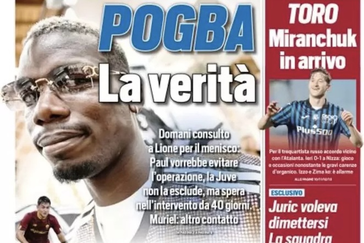 Rassegna stampa Juve: prime pagine quotidiani sportivi - 31 luglio 2022 36 Pogba 9