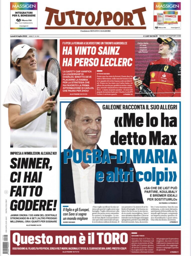 Rassegna stampa Juve: prime pagine quotidiani sportivi - 4 luglio 2022 36 befunky 2022 6 1 0 39 6