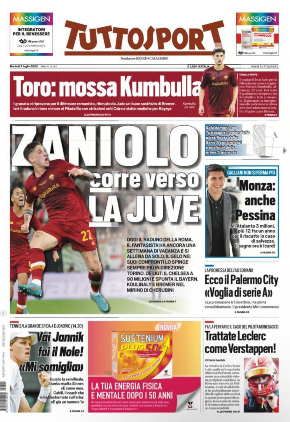Rassegna stampa Juve: prime pagine quotidiani sportivi - 5 luglio 2022 37 befunky 2022 6 2 0 37 43