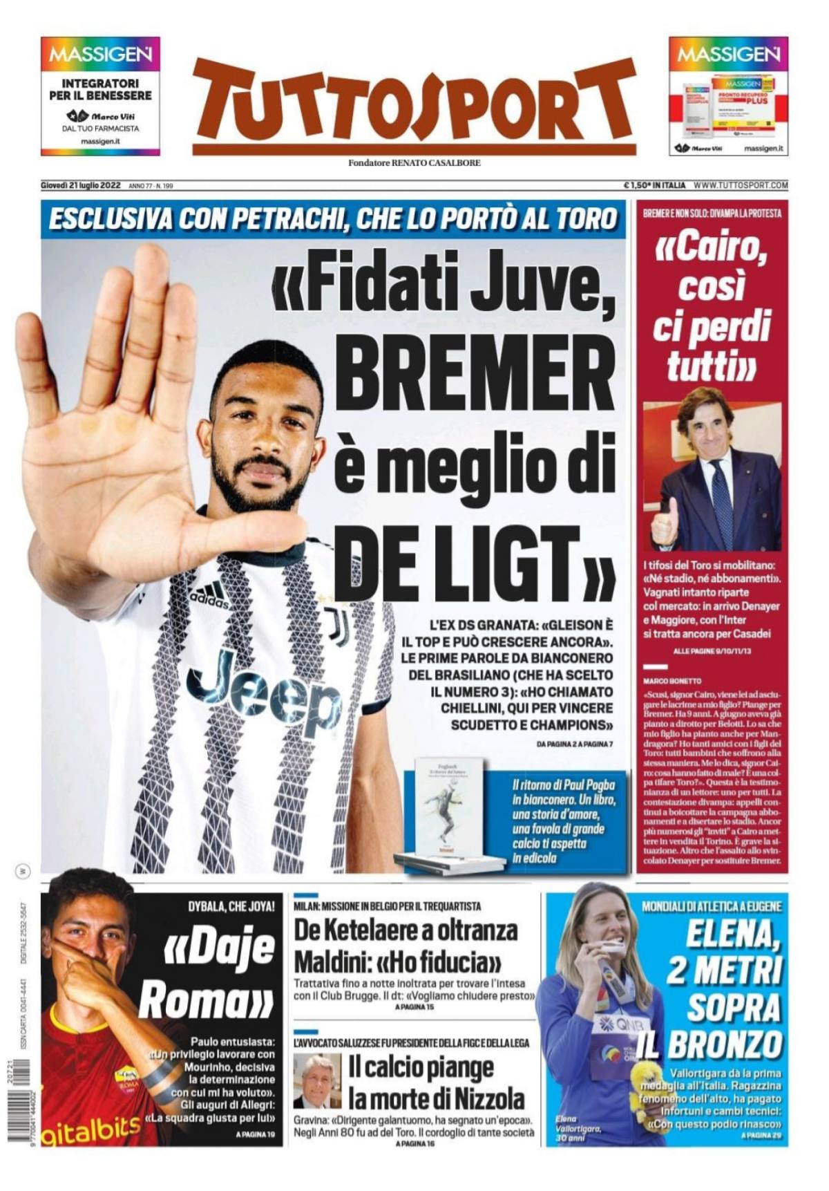 Rassegna stampa Juve: prime pagine quotidiani sportivi - 21 luglio 2022 36 befunky 2022 6 4 0 53 20